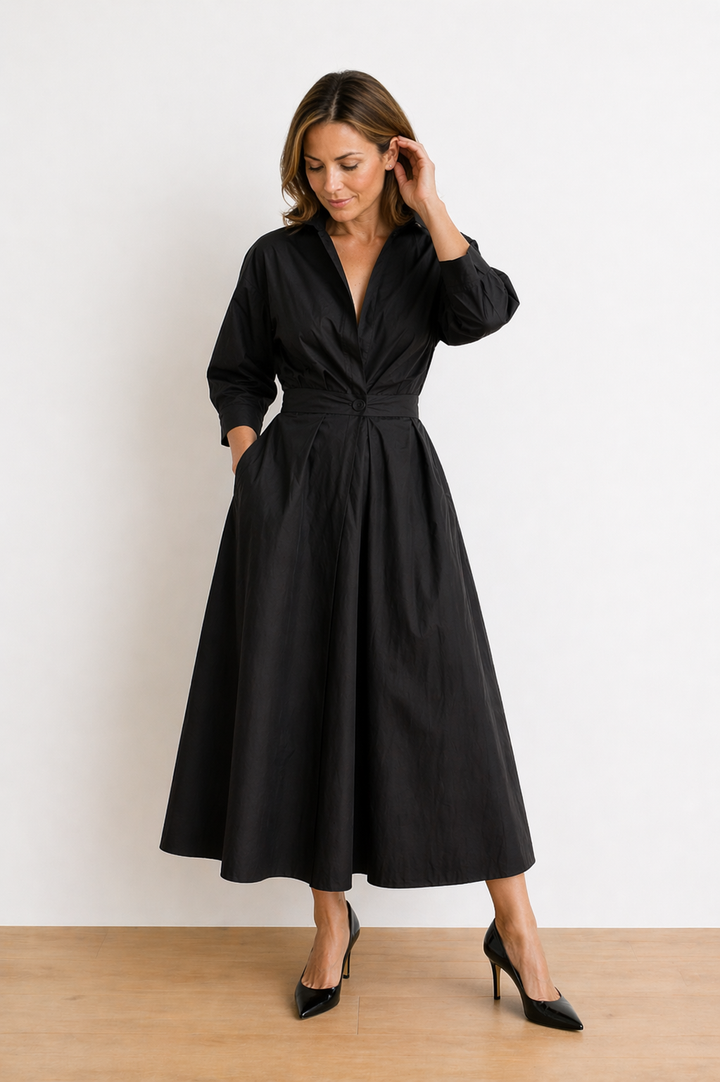 MAGDA | Manteau-robe long élégant