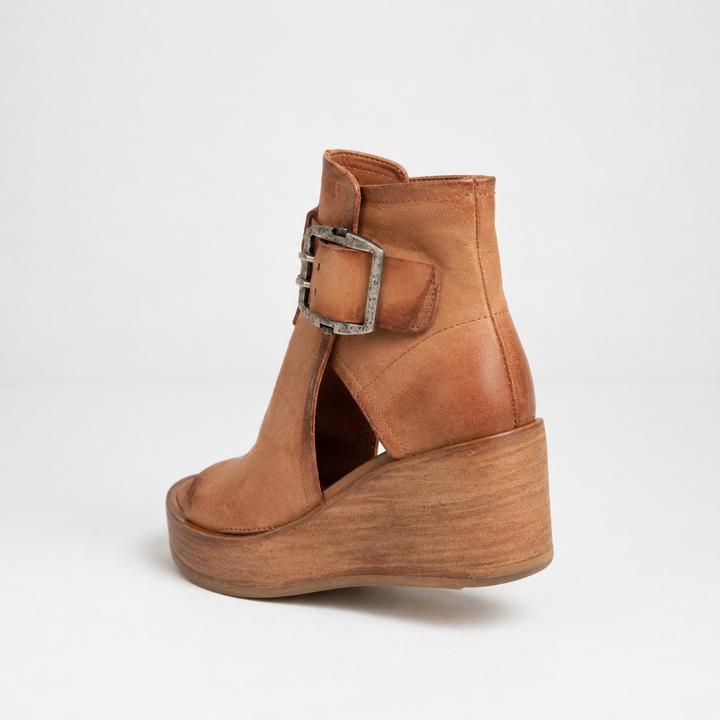 Orélisse - Bottines compensées ouvertes style moderne
