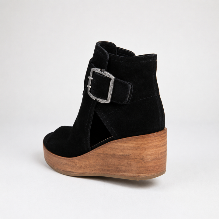 Orélisse - Bottines compensées ouvertes style moderne