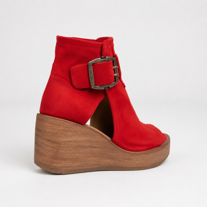 Orélisse - Bottines compensées ouvertes style moderne