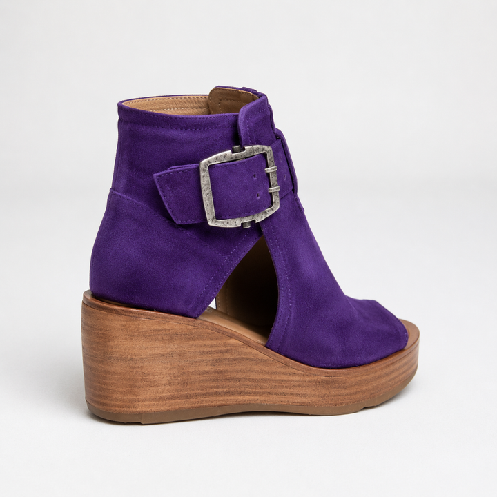 Orélisse - Bottines compensées ouvertes style moderne