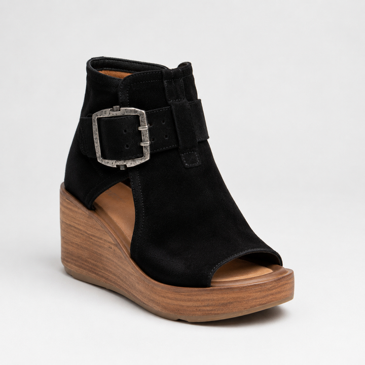Orélisse - Bottines compensées ouvertes style moderne