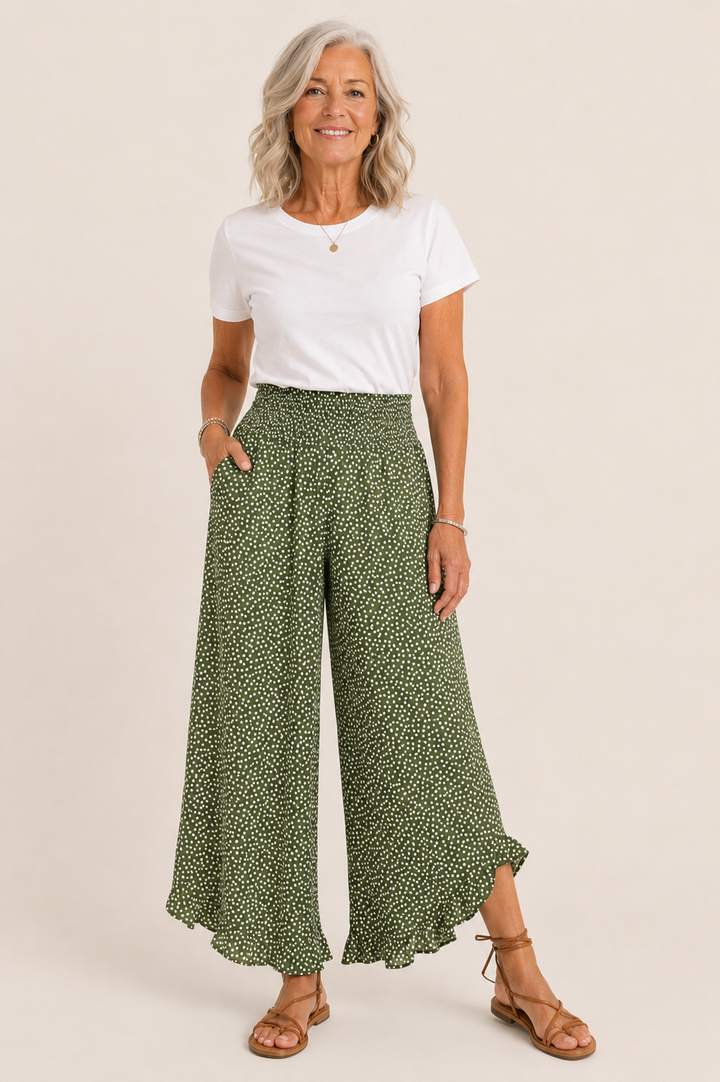 Marielle | Pantalons larges légers – Amincissants, Confortables & Chics