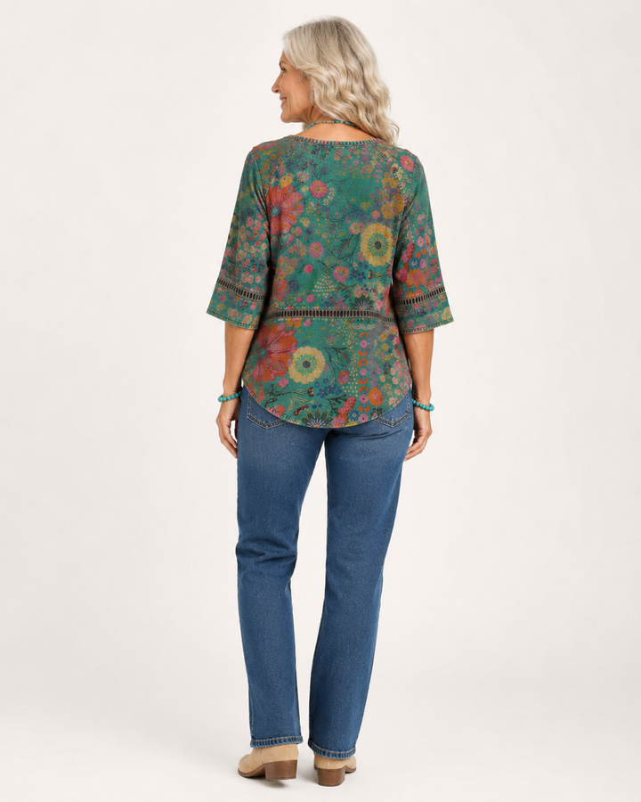 Nadine | Chemisier Vintage À Imprimé Floral