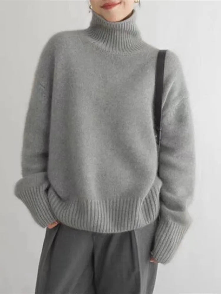 Avery™ - Pull Col Roulé Doux et Confortable