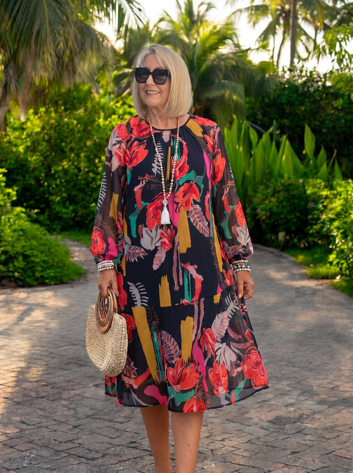 Floride – Élégant robe à fleurs