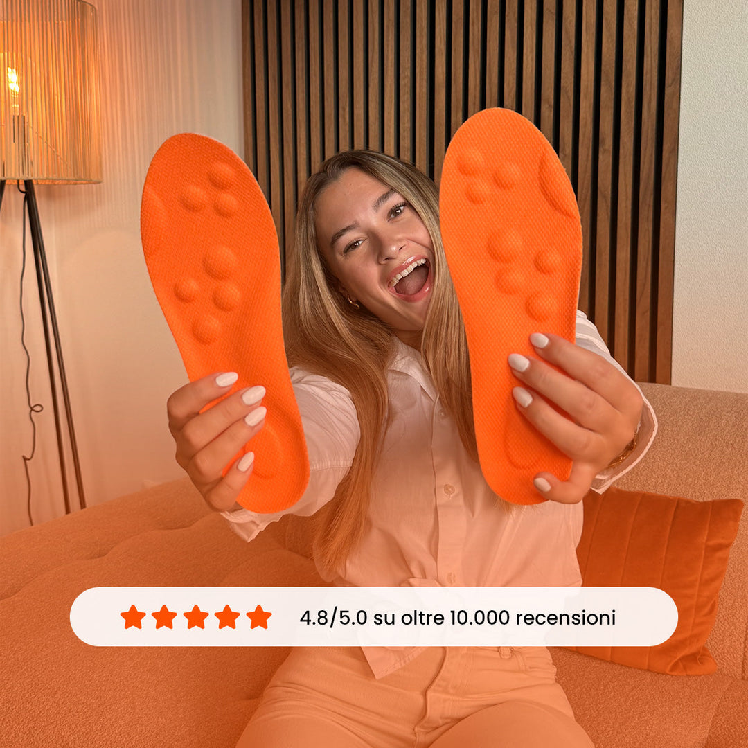 Foamr® Semelles massantes – Soulagement pour Éperon calcanéen et Fasciite plantaire