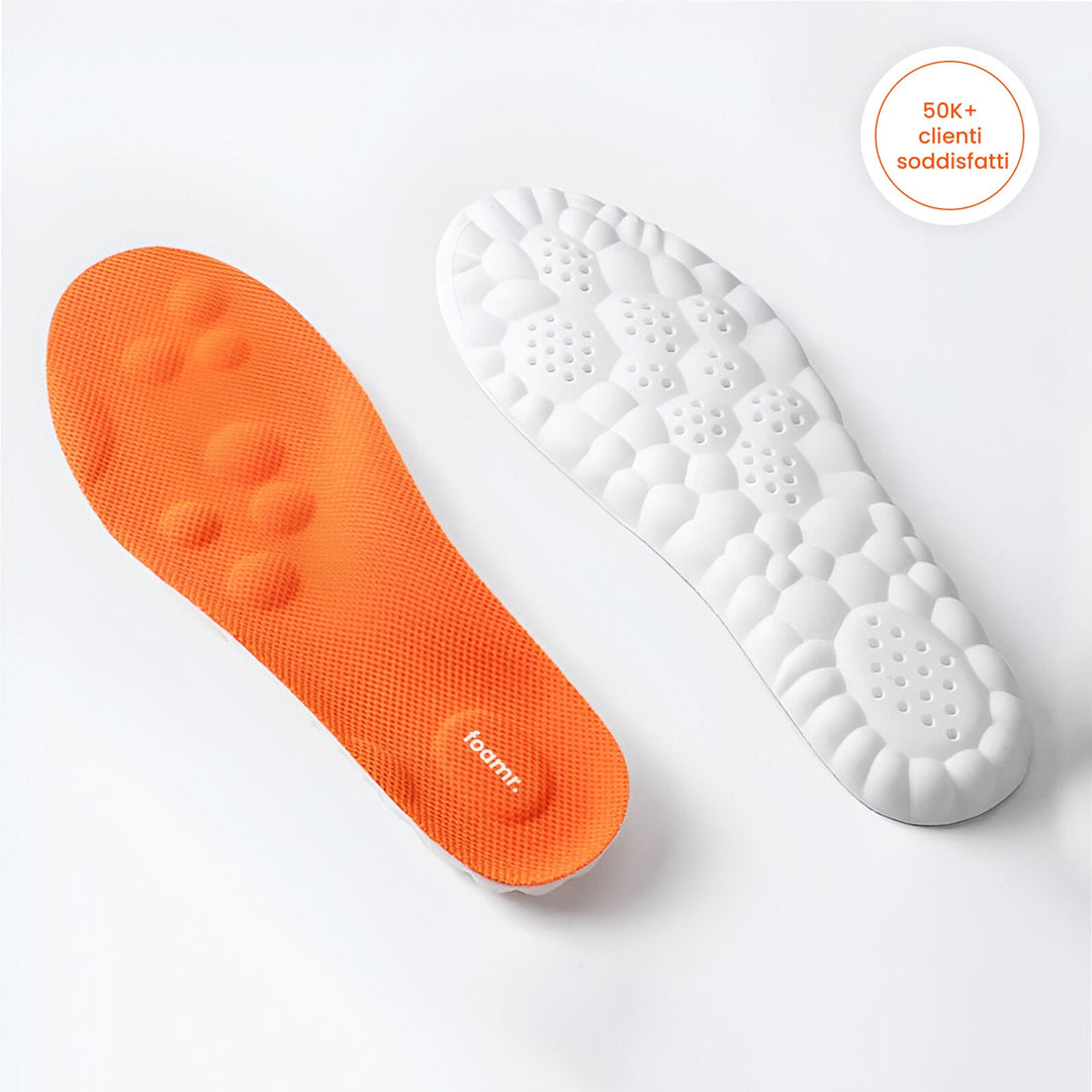 Foamr® Semelles massantes – Soulagement pour Éperon calcanéen et Fasciite plantaire