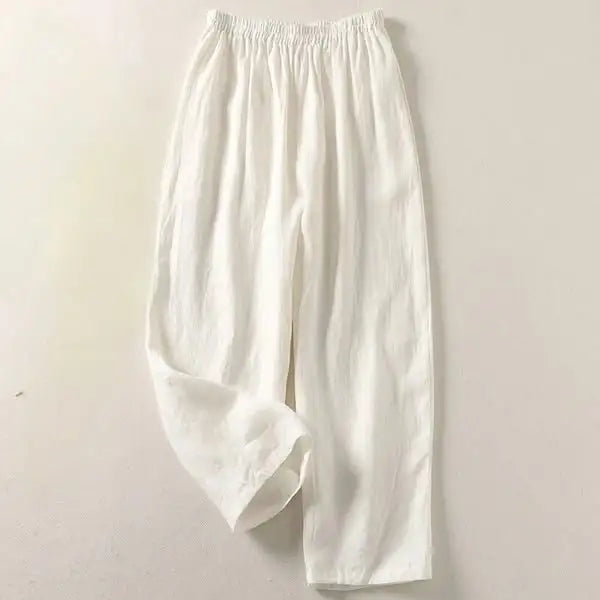 Amalia | Pantalon fluide en coton et lin