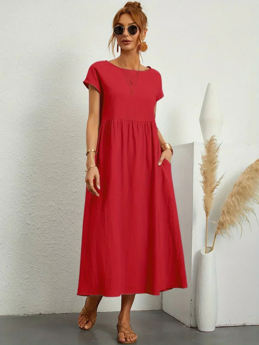 Gabriela™ | Robe midi fluide d'une élégance intemporelle