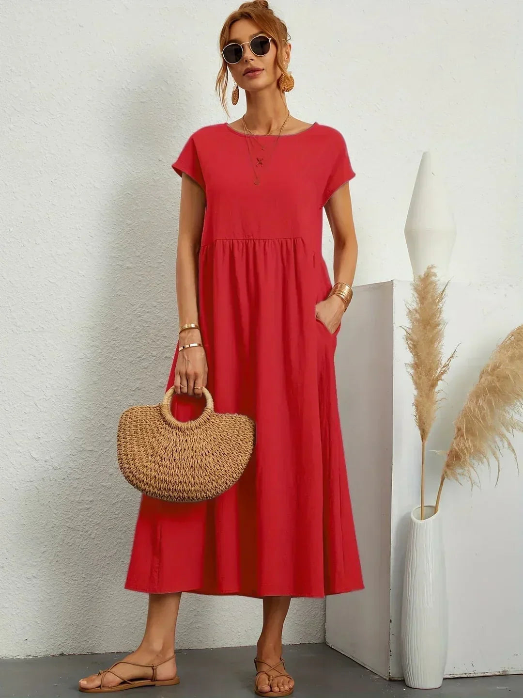 Gabriela™ | Robe midi fluide d'une élégance intemporelle