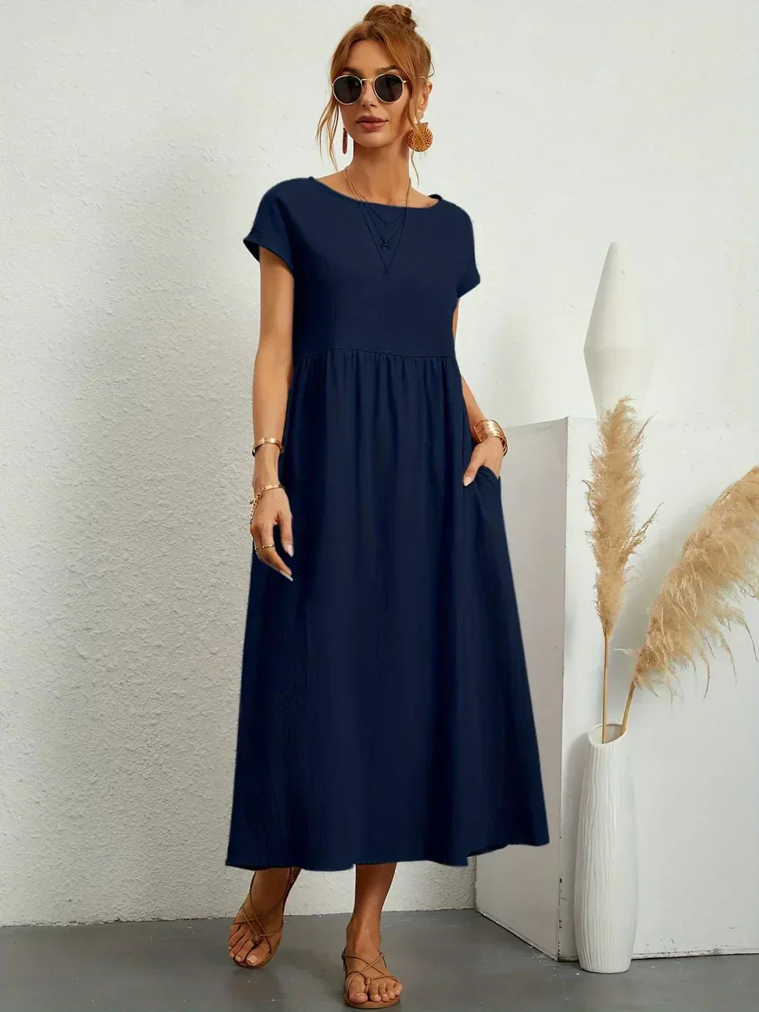 Gabriela™ | Robe midi fluide d'une élégance intemporelle