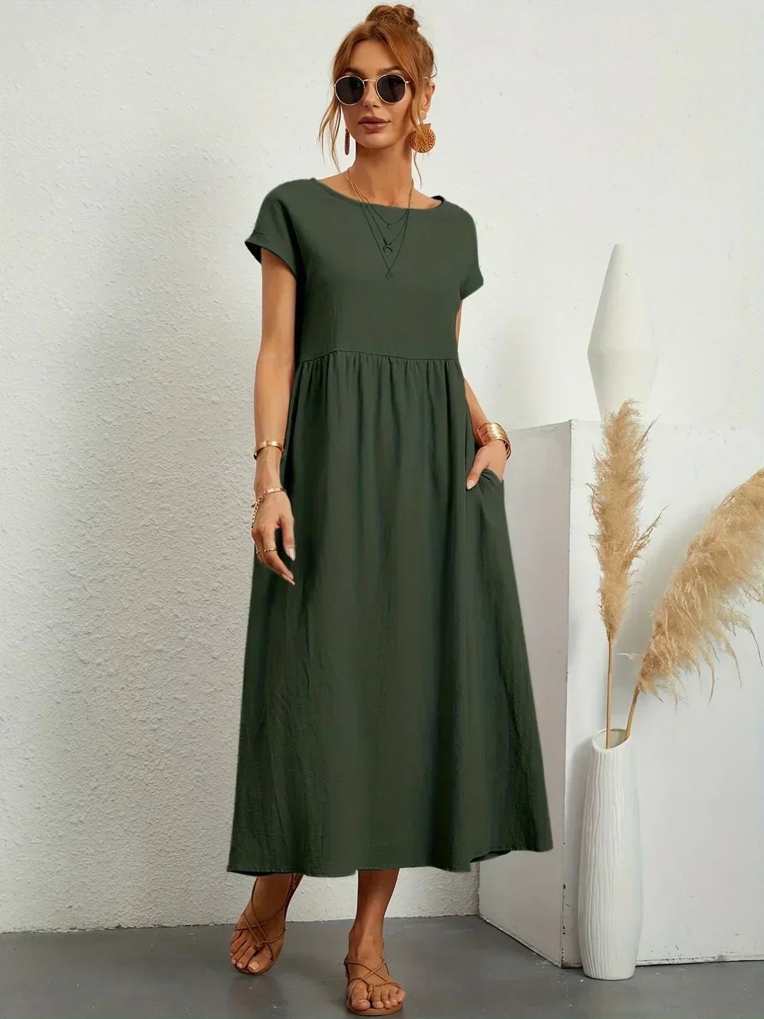 Gabriela™ | Robe midi fluide d'une élégance intemporelle