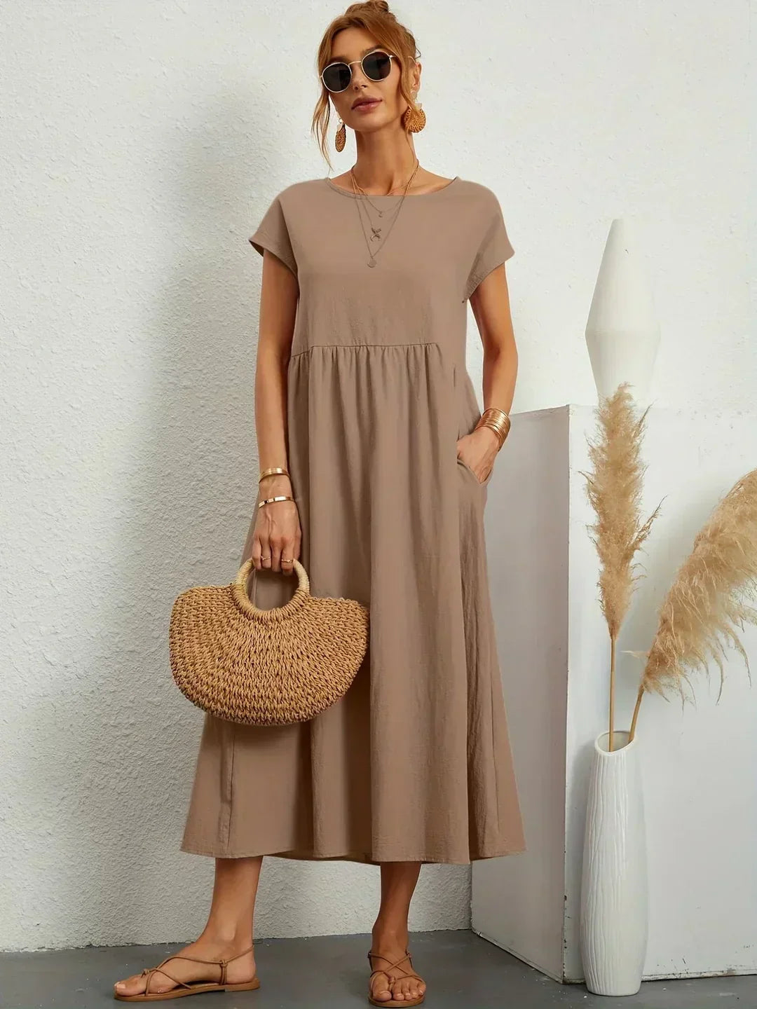 Gabriela™ | Robe midi fluide d'une élégance intemporelle