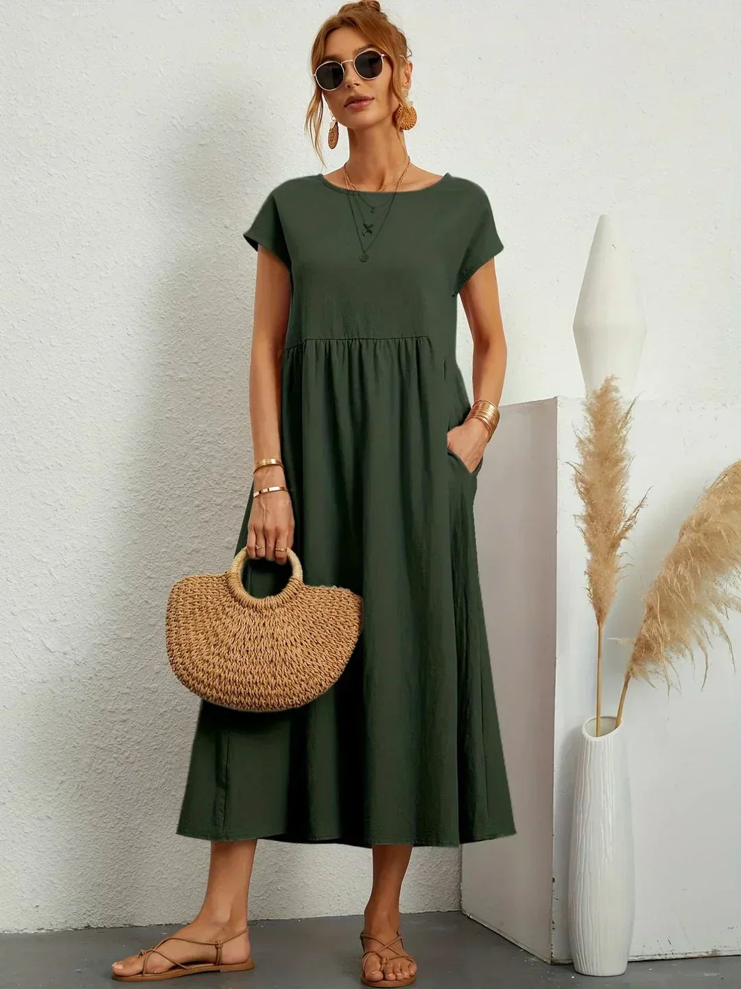 Gabriela™ | Robe midi fluide d'une élégance intemporelle