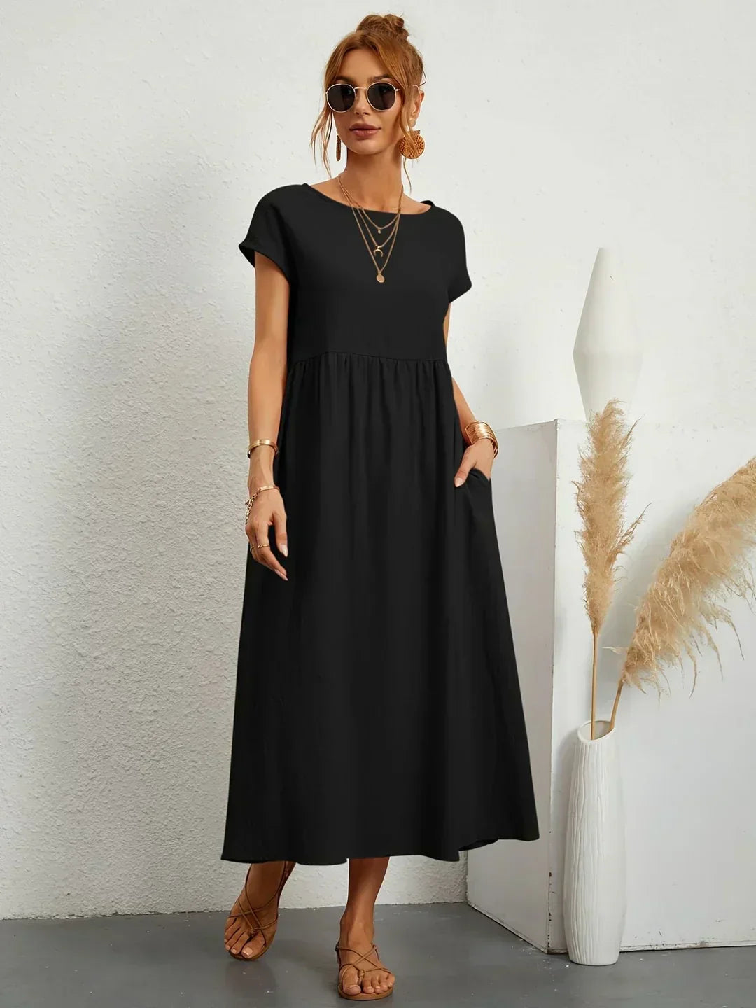 Gabriela™ | Robe midi fluide d'une élégance intemporelle