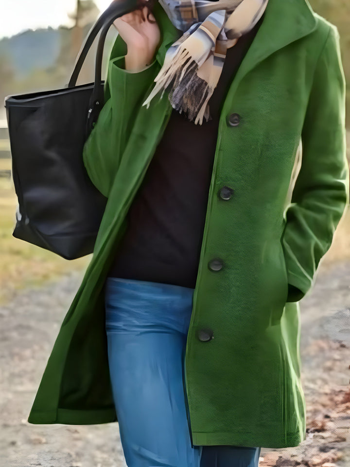 Manteau Long en Laine Retro Clarisse
