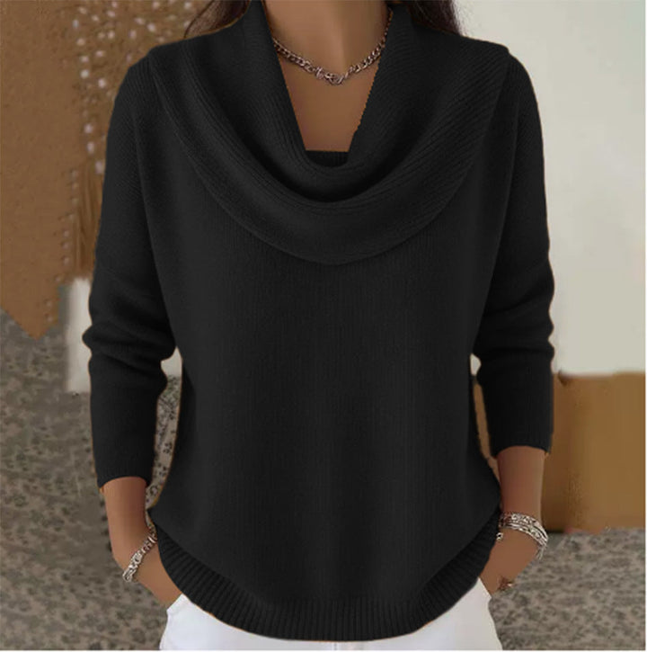Vionne | Pull à col drapé