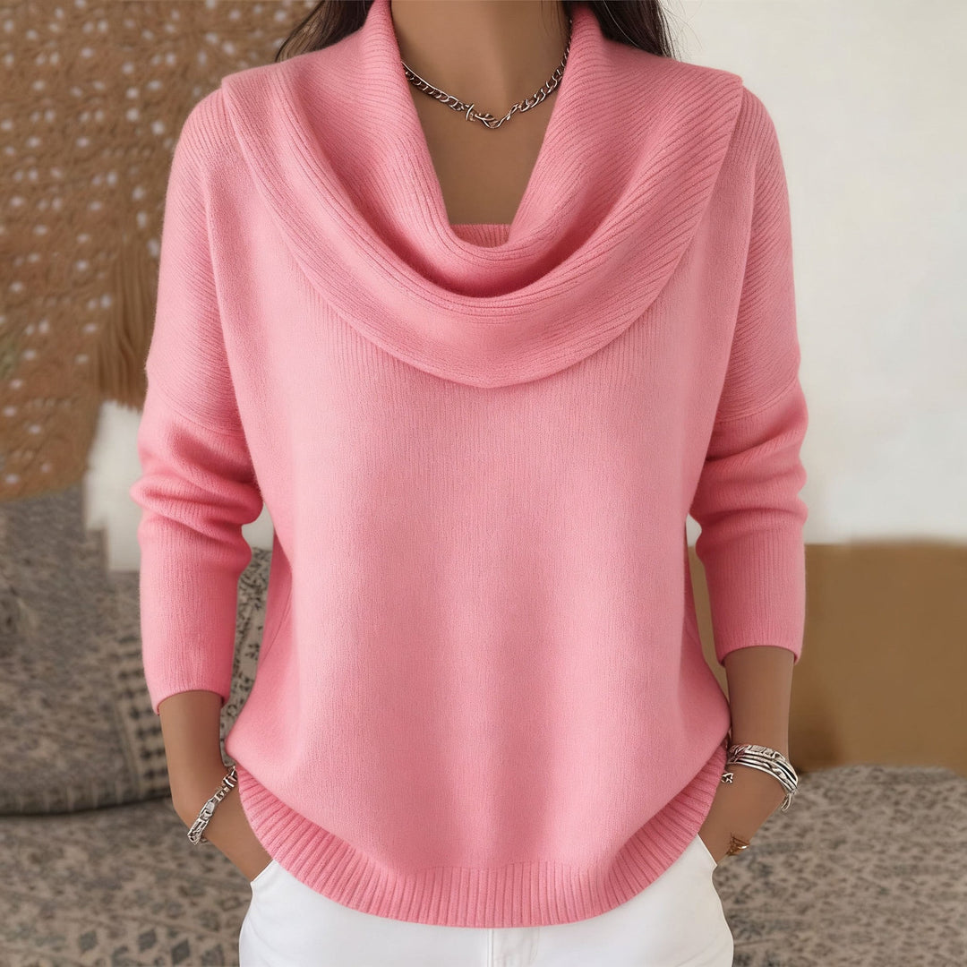 Vionne | Pull à col drapé