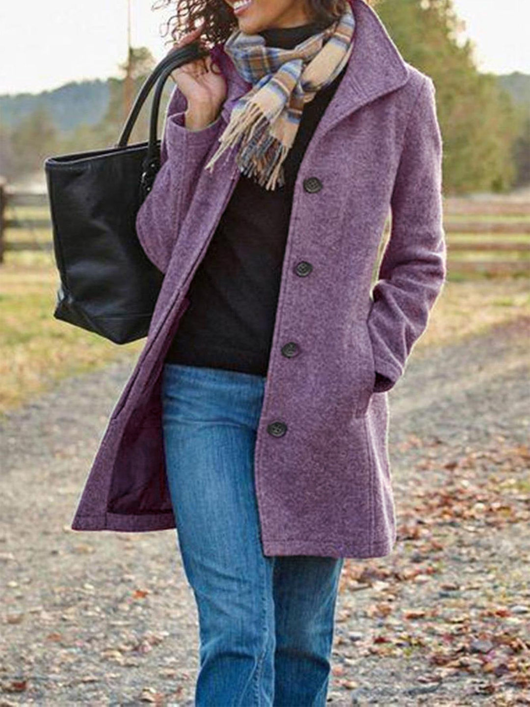 Manteau Long en Laine Retro Clarisse