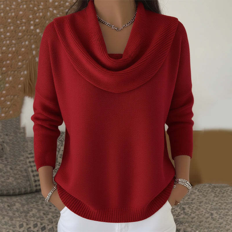 Vionne | Pull à col drapé