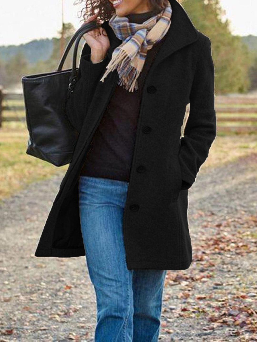 Manteau Long en Laine Retro Clarisse