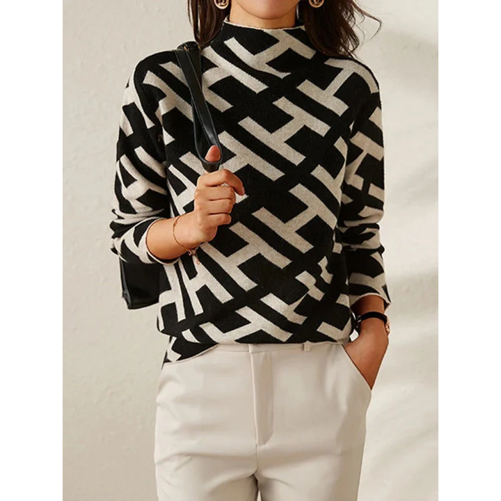Lily™ - Pull Élégant, Géométrique et Confortable