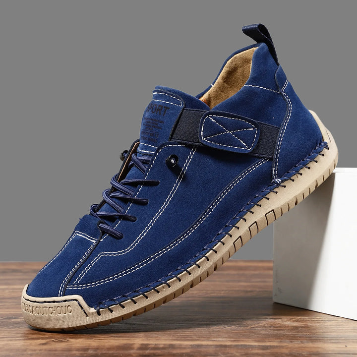 Handgemaakte lederen herenschoenen Casual instappers Ademende leren schoenen Heren Flats Mode Mocassins Tooling Schoenen Plus Size