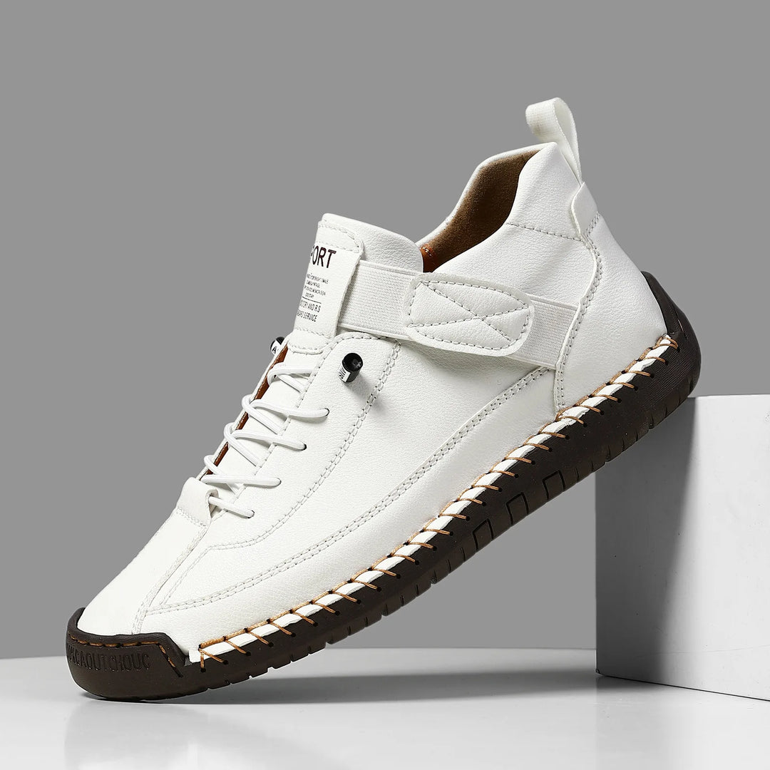 Handgemaakte lederen herenschoenen Casual instappers Ademende leren schoenen Heren Flats Mode Mocassins Tooling Schoenen Plus Size