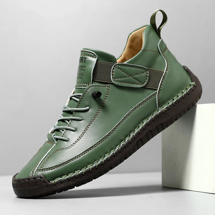 Handgemaakte lederen herenschoenen Casual instappers Ademende leren schoenen Heren Flats Mode Mocassins Tooling Schoenen Plus Size