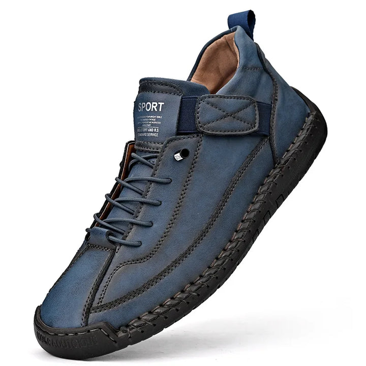 Handgemaakte lederen herenschoenen Casual instappers Ademende leren schoenen Heren Flats Mode Mocassins Tooling Schoenen Plus Size