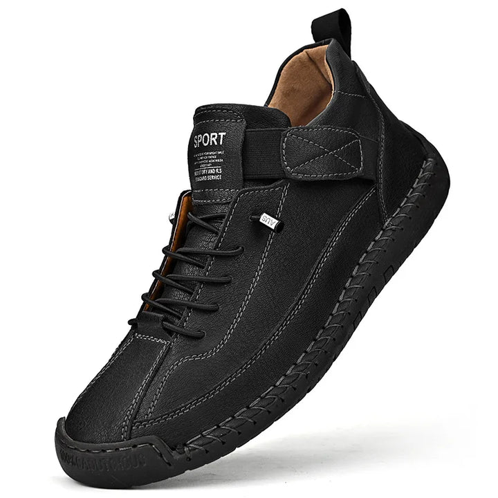 Handgemaakte lederen herenschoenen Casual instappers Ademende leren schoenen Heren Flats Mode Mocassins Tooling Schoenen Plus Size