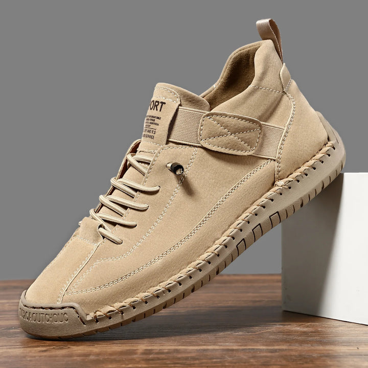 Handgemaakte lederen herenschoenen Casual instappers Ademende leren schoenen Heren Flats Mode Mocassins Tooling Schoenen Plus Size