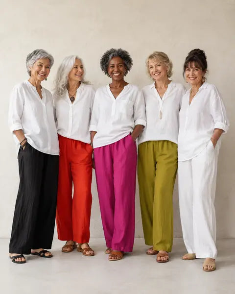 Amalia | Pantalon fluide en coton et lin