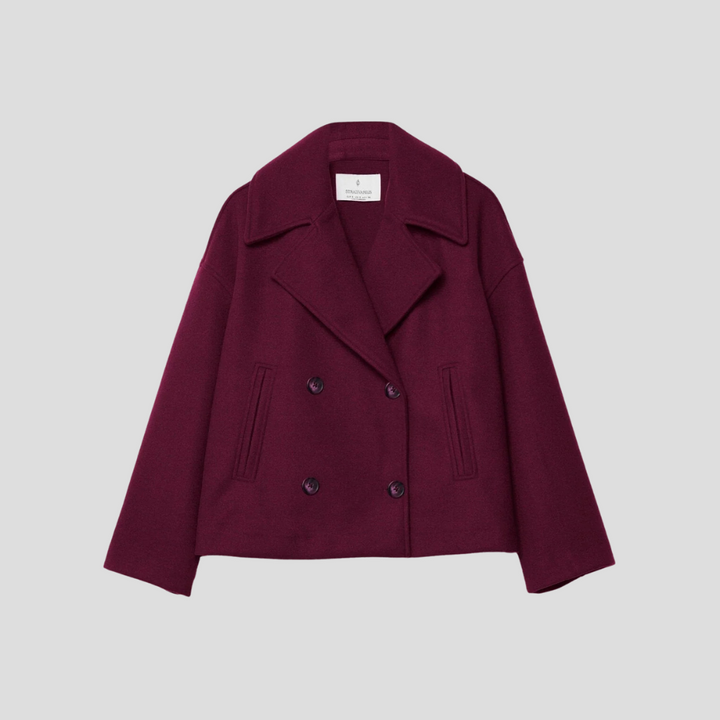 Veste Courte Chic Avec Boutons Double Boutonnage