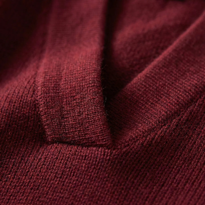 MAXEMA | Pull en V en maille fine