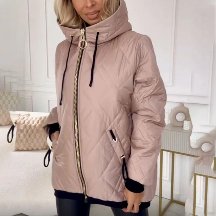 Kialina - Parka matelassée avec capuche et fermeture éclair frontale