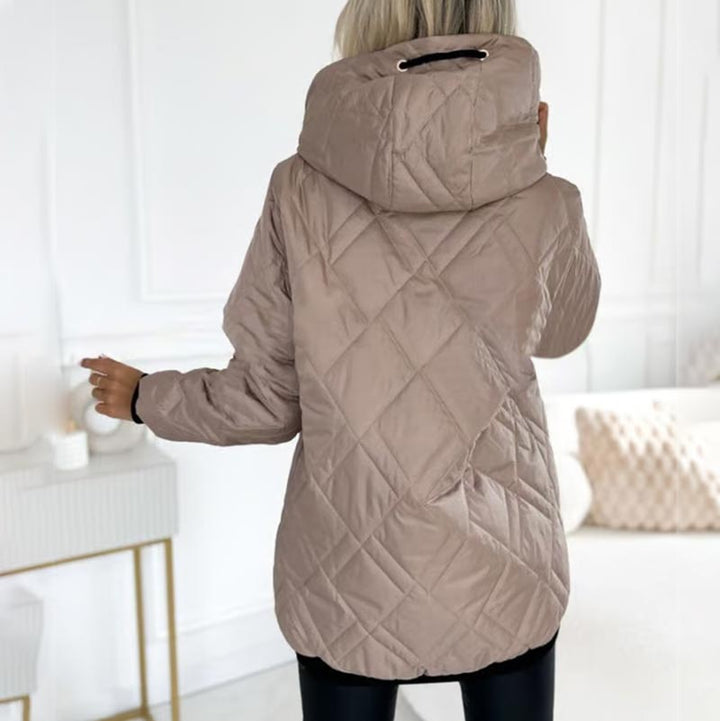 Kialina - Parka matelassée avec capuche et fermeture éclair frontale