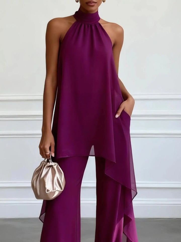 Viola | Ensemble Élégant Top avec Pantalons