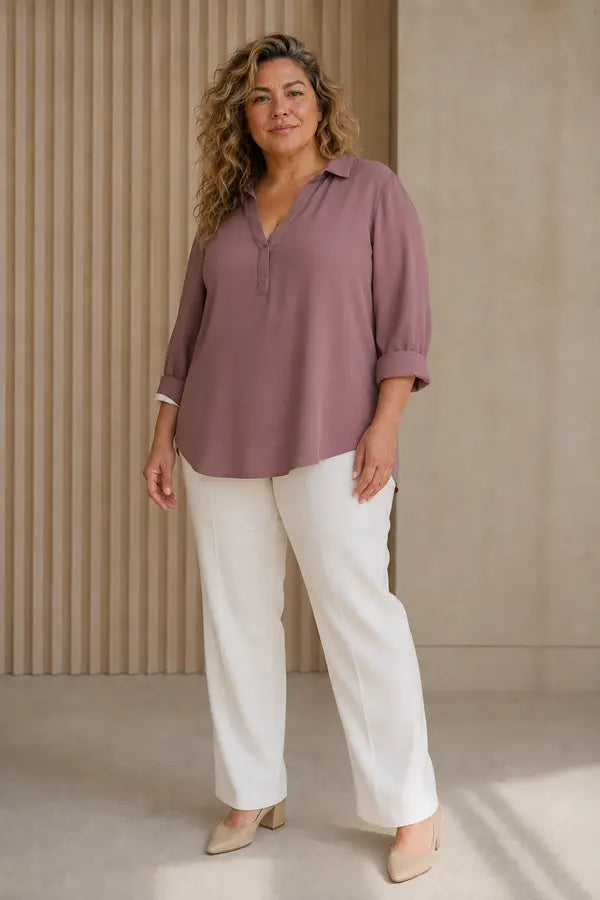 Blouse artistique Andrea portée