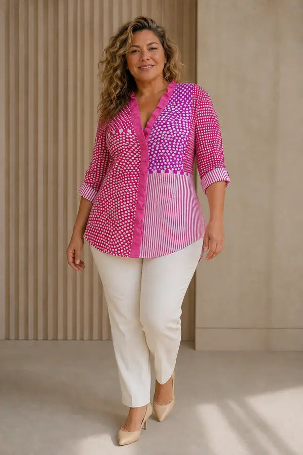 Blouse artistique Cassandra portée