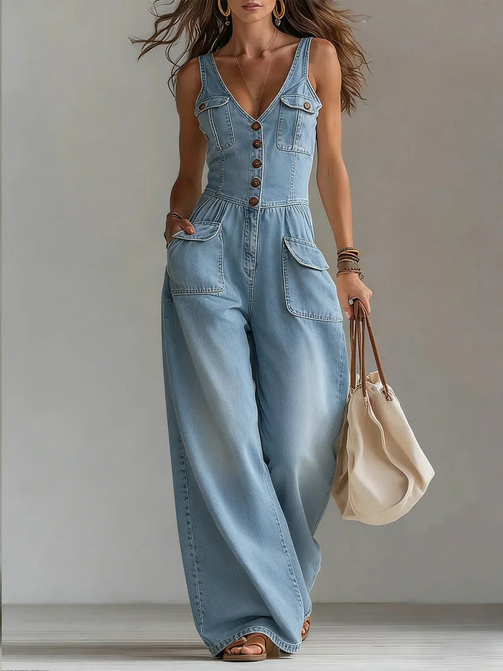 Sofia | Combinaison en Denim Rilassato