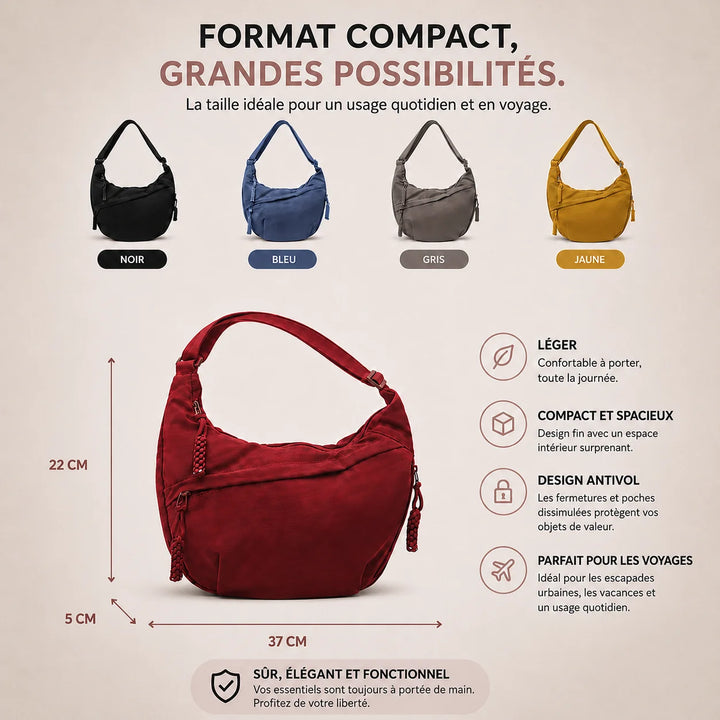 Dimensions du sac 37 x 22 x 5 cm - visuel français