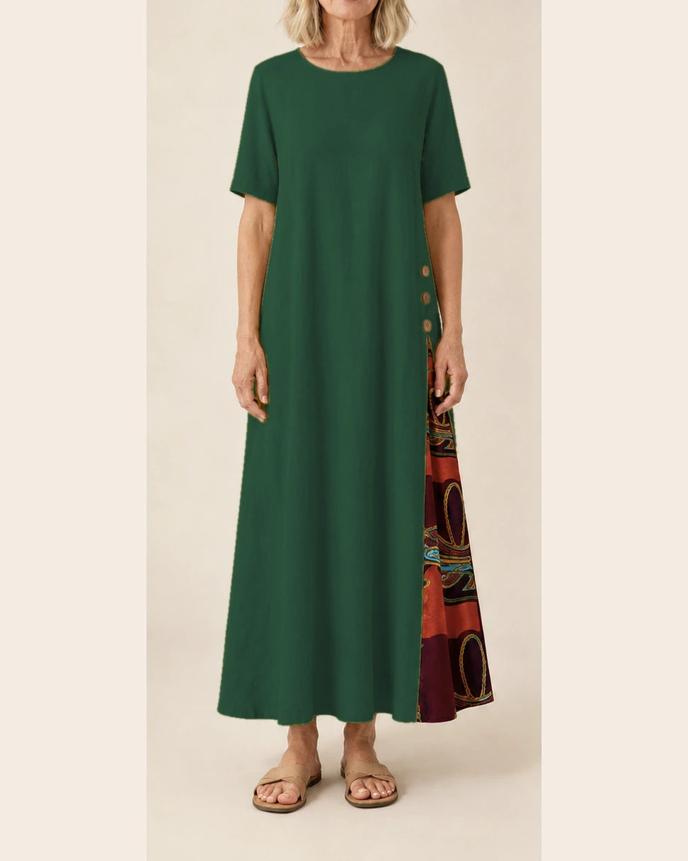 Robe Maurene vert foncé – vue de face