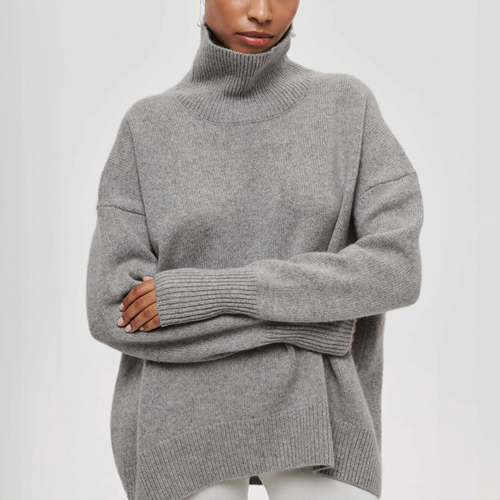 Amelia | Pull en Tricot à Col Roulé Élégant