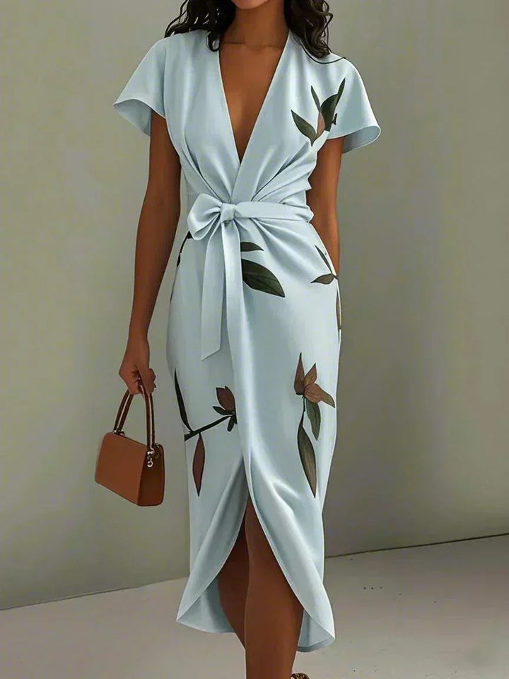 Hélène | Robe portefeuille élégante fluide