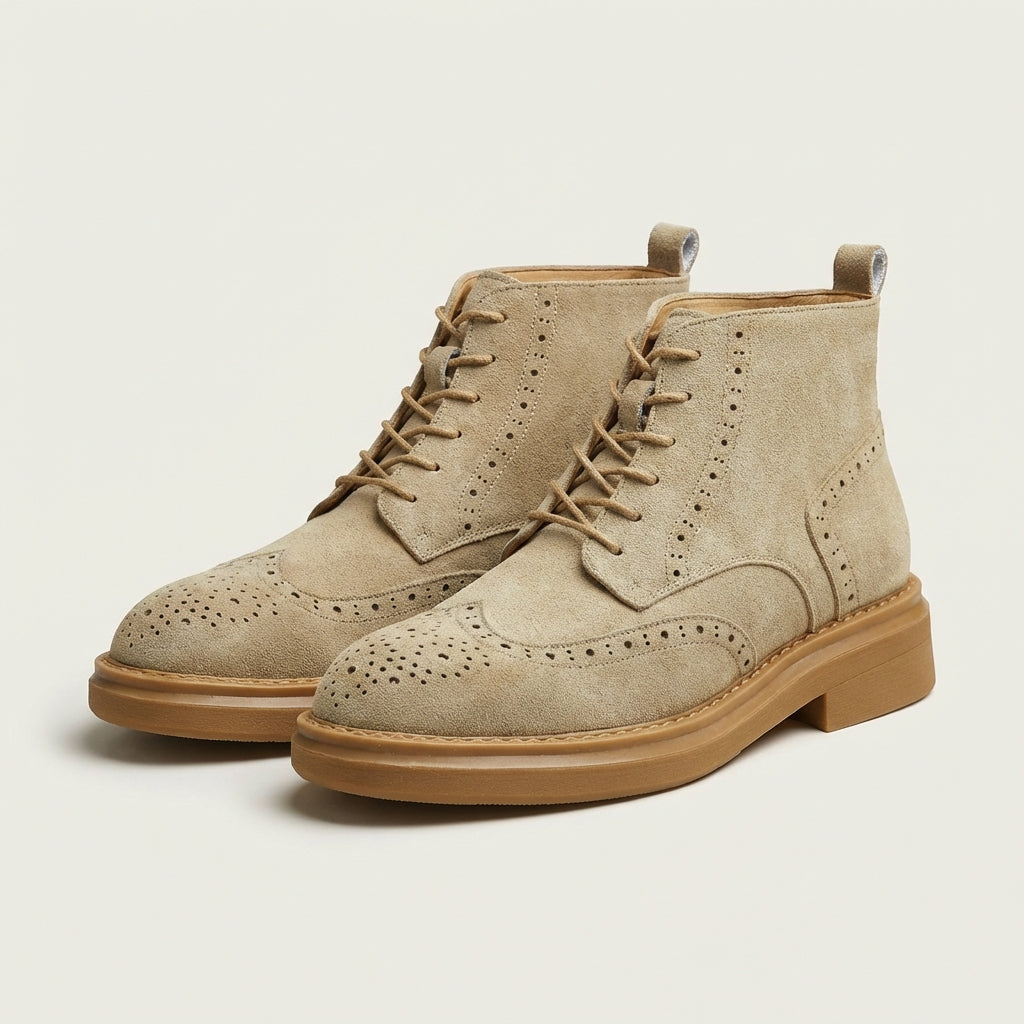 Charlie | Bottine Brogue en Suède