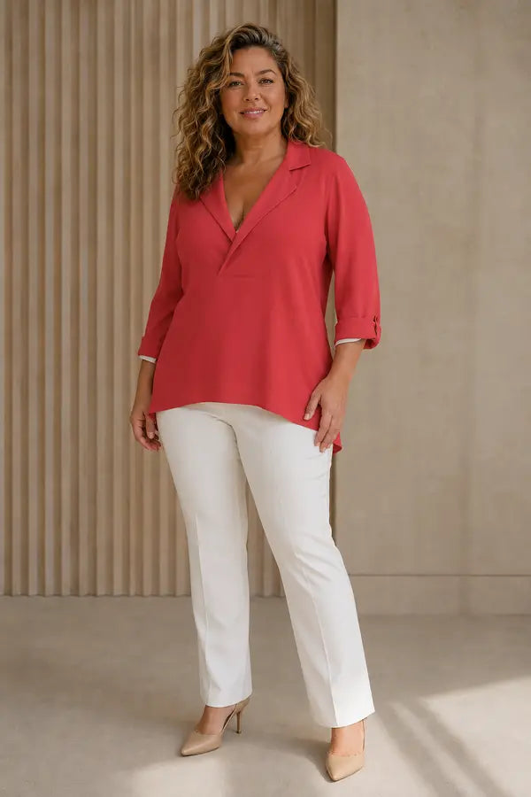 Blouse artistique Kimberly portée