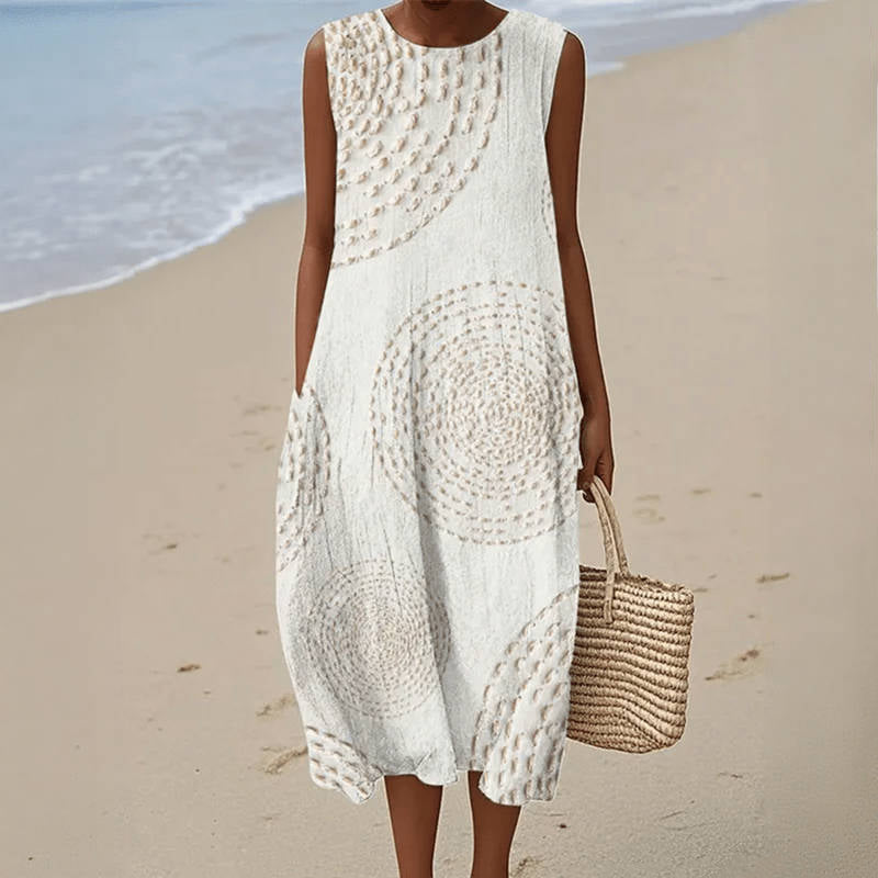 LUNA | Robe midi rétro décontractée