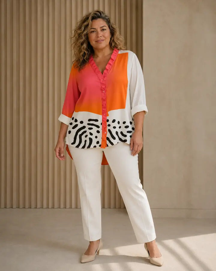 Blouse artistique Melinda portée